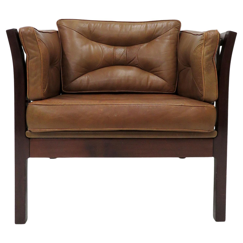 Danish discount leather armchair